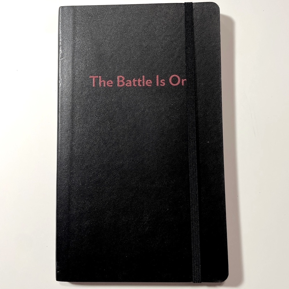 Poppin Journal with attached bookmark from The Voice  “The Battle Is On”